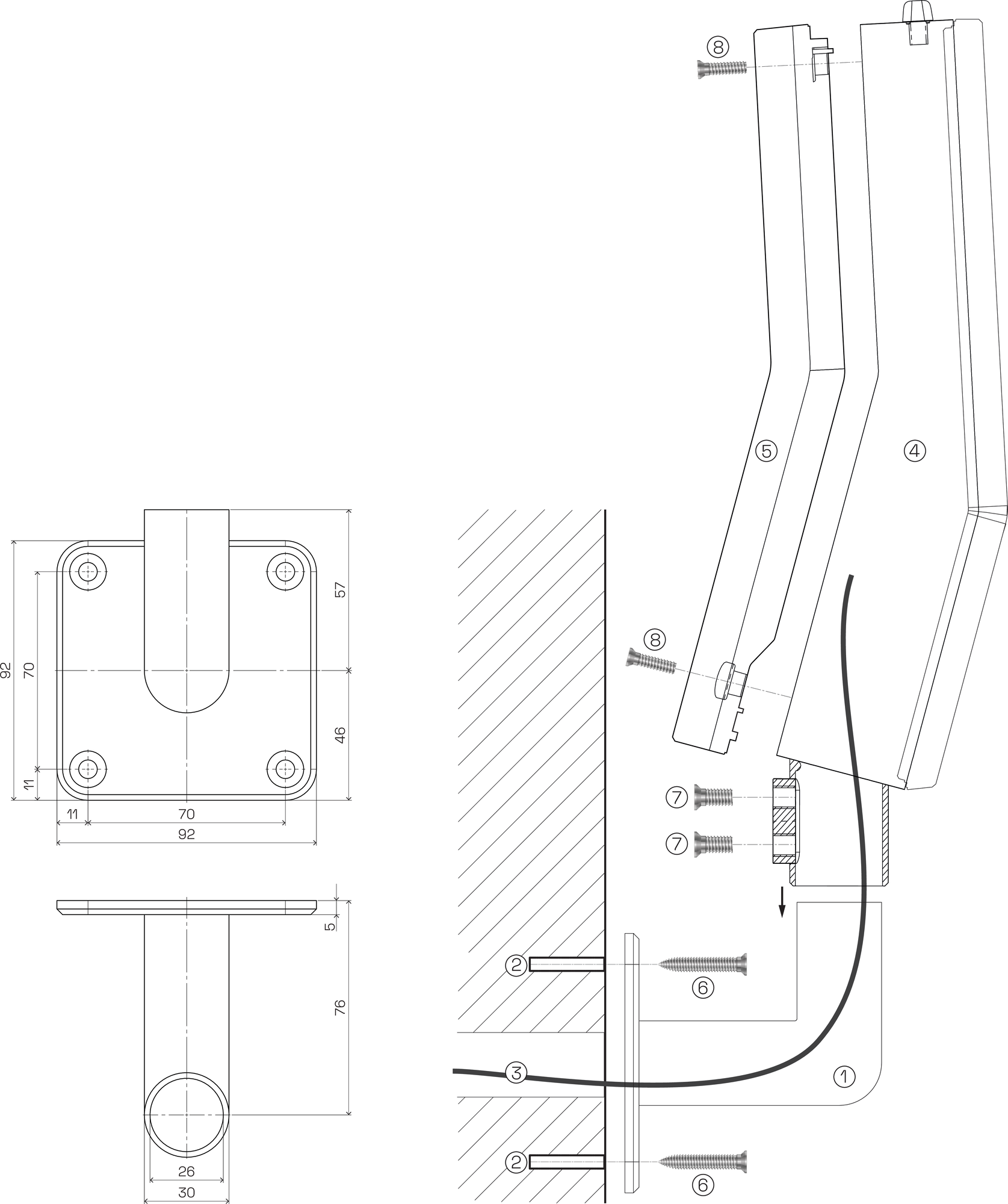 Example installation of the GT7.3x27 and GAT Holder 6120